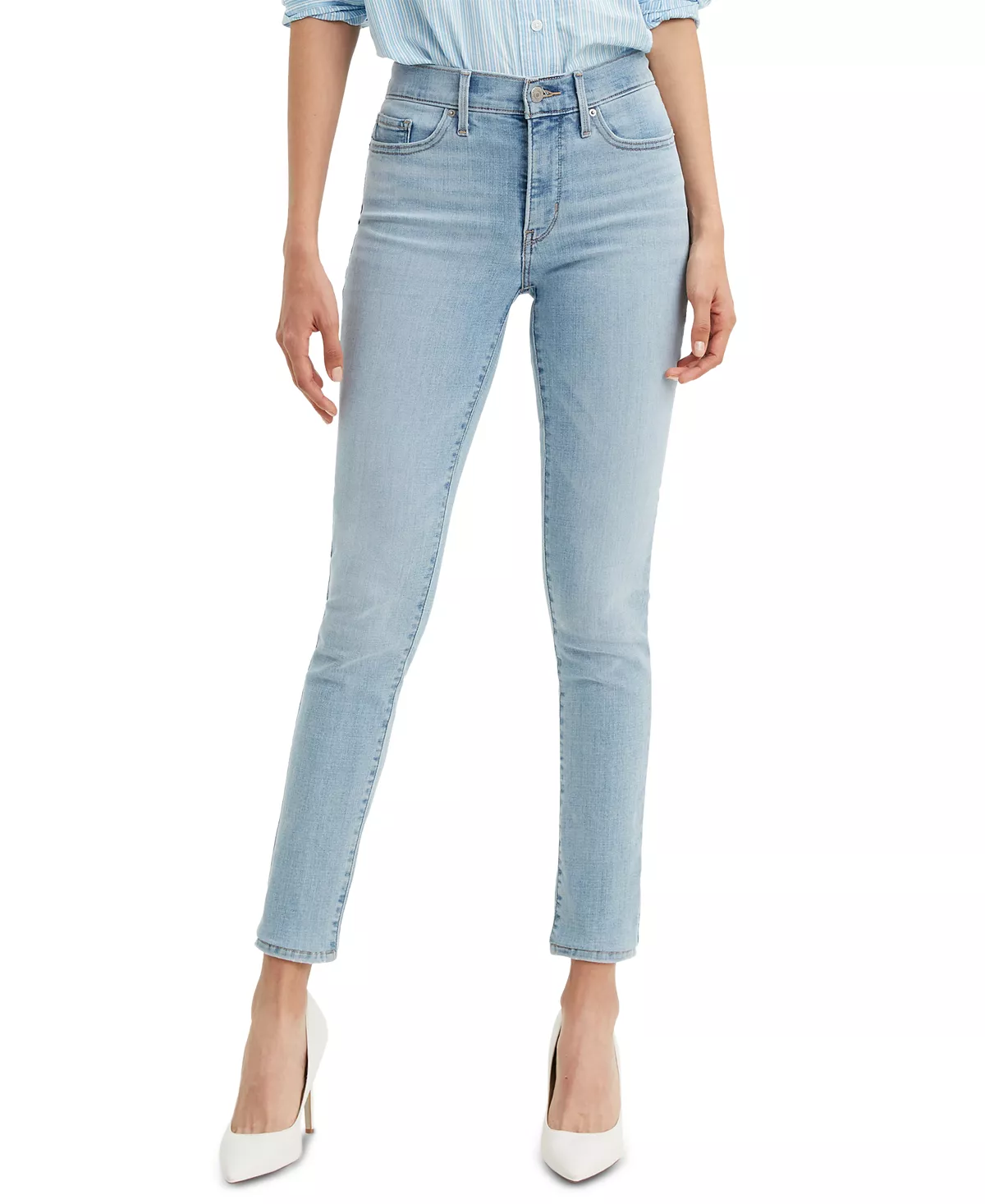 Levi's Women's High Rise Straight-Leg Jeans, Regular, Short and Long Lengths, Created for Macy's Discounts and Cashback